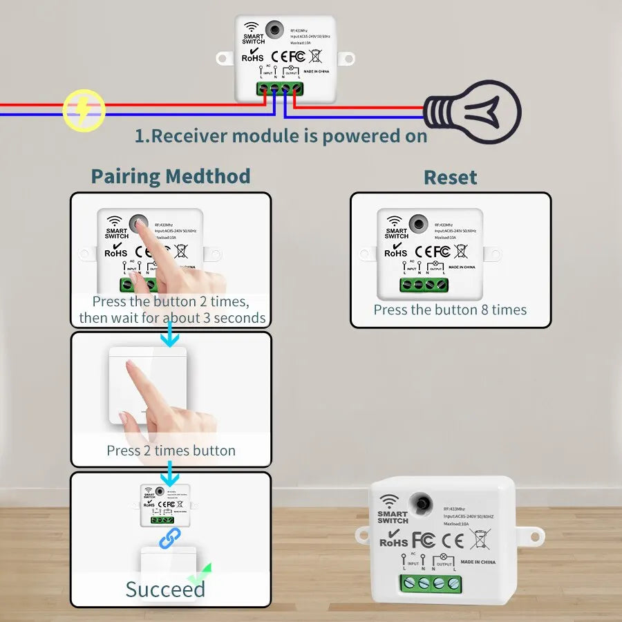 Wireless Smart Switch Light