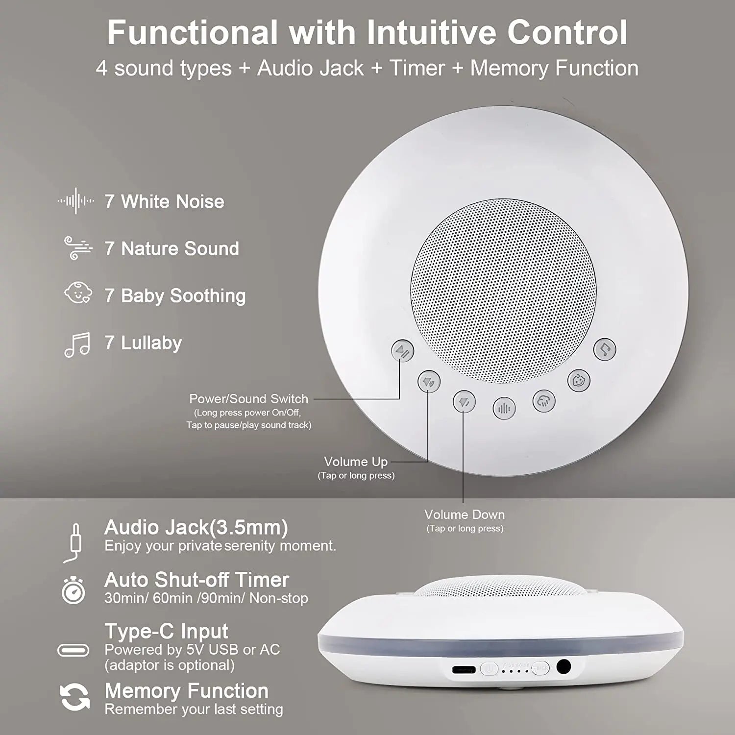 Portable Baby Sleep Sound Machine