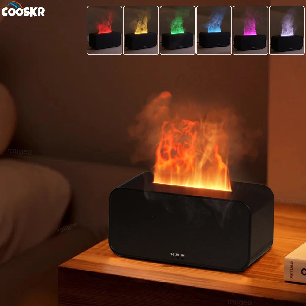 Flame Aroma Humidifier Diffuser