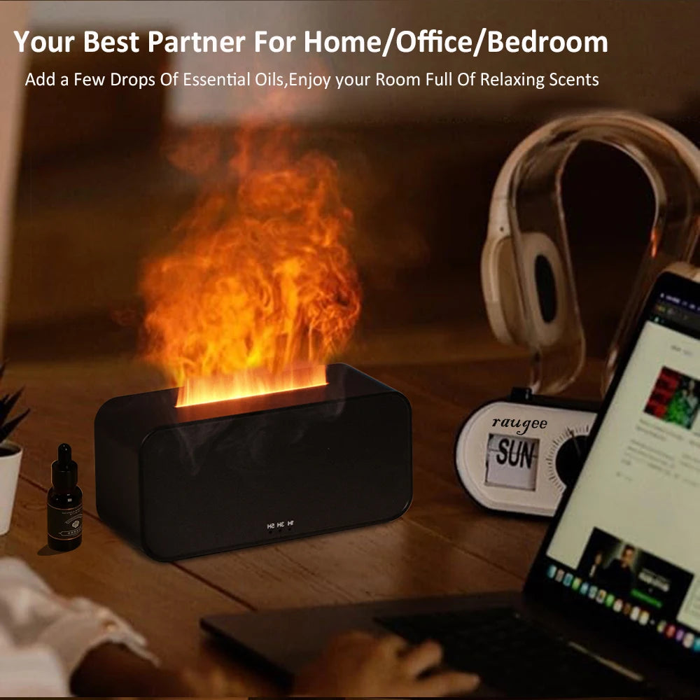 Flame Aroma Humidifier Diffuser