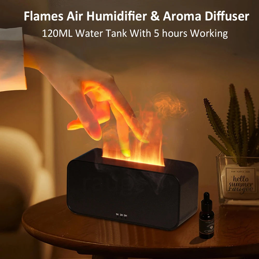 Flame Aroma Humidifier Diffuser