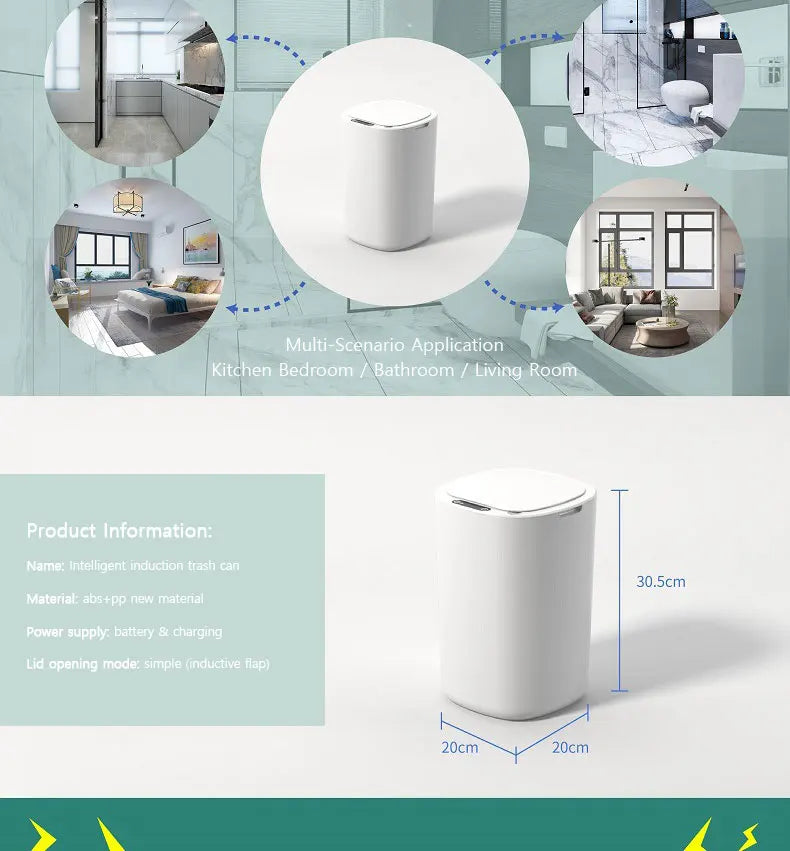 Smart Automatic Sensing Trash Can