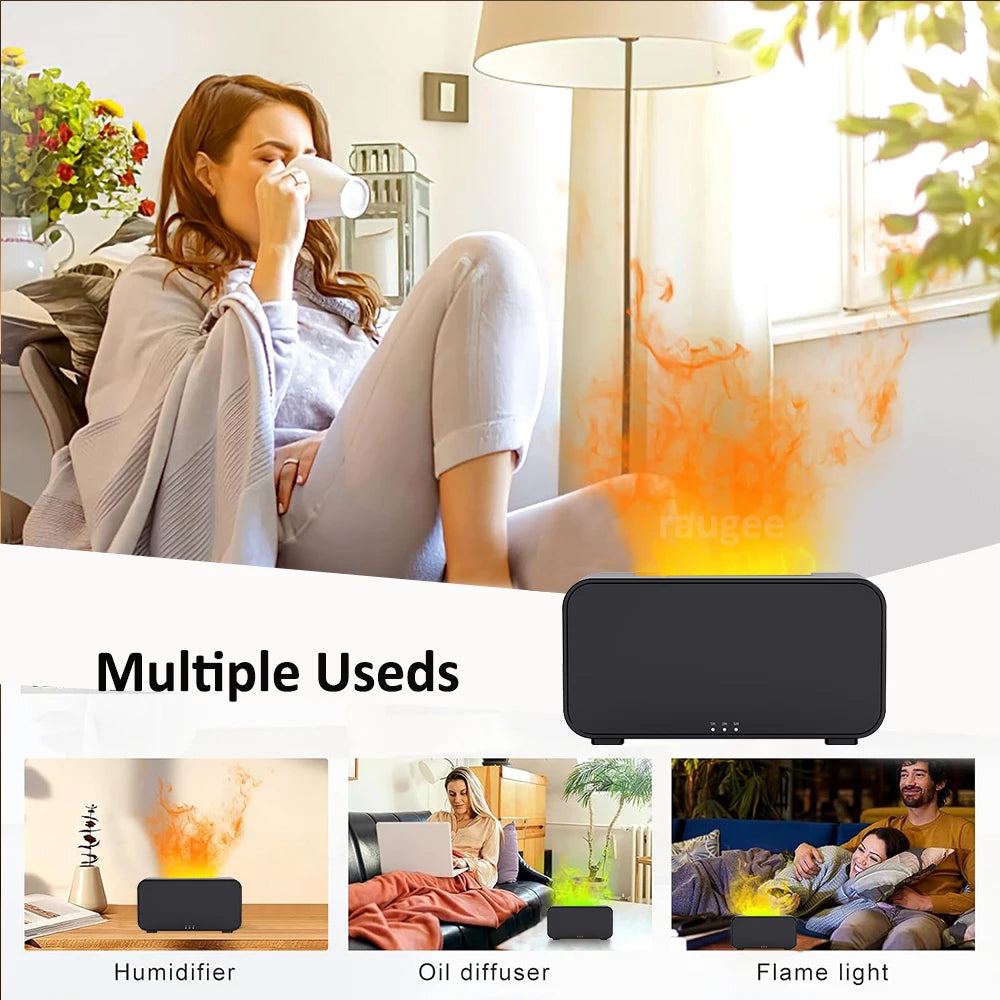 Flame Aroma Humidifier Diffuser
